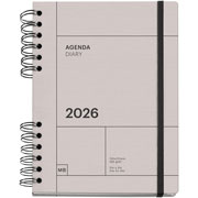 Foto de Agenda 2026 Plus W-O Gris Basics 19X22Cm Vista Diaria 