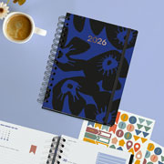 Foto de Agenda 2026 Plus W-O Midnight Marguerita 19X22Cm Vista Diaria 