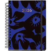Foto de Agenda 2026 Plus W-O Midnight Marguerita 19X22Cm Vista Diaria 