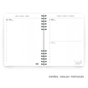 Foto de Agenda 2026 Plus W-O Negro Basics 19X22Cm Vista Diaria 