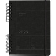 Foto de Agenda 2026 Plus W-O Negro Basics 19X22Cm Vista Diaria 