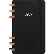 Foto de Agenda 2026 Spiral Life Grande Negra Pasta Suave 