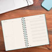 Foto de Agenda Ejecutiva Finocam Haiku Azul 18X22Cm Semana A La Vista Horizontal 26 