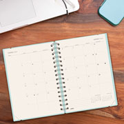 Foto de Agenda Ejecutiva Finocam Haiku Azul 18X22Cm Semana A La Vista Horizontal 26 