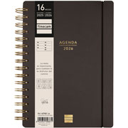 Foto de Agenda Ejecutiva Finocam Haiku Negro 18X22Cm Semana A La Vista Horizontal 26 