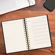 Foto de Agenda Ejecutiva Finocam Haiku Negro 18X22Cm Semana A La Vista Horizontal 26 
