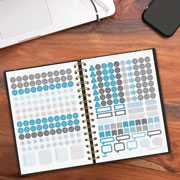 Foto de Agenda Ejecutiva Finocam Haiku Negro 18X22Cm Semana A La Vista Horizontal 26 
