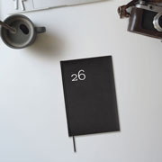 Foto de Agenda Ejecutiva Finocam Milano Negro 14X21Cm Día Por Página 26 