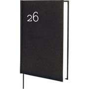 Foto de Agenda Ejecutiva Finocam Milano Negro 14X21Cm Día Por Página 26 