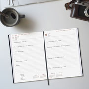 Foto de Agenda Ejecutiva Finocam Milano Negro 17X24Cm Día Por Página 26 