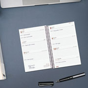 Foto de Agenda Ejecutiva Finocam Opaque Burdeos 12X18Cm Semana A La Vista Horizontal 26 