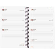 Foto de Agenda Ejecutiva Finocam Opaque Burdeos 12X18Cm Semana A La Vista Horizontal 26 