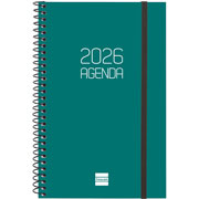 Foto de Agenda Ejecutiva Finocam Opaque Verde 12X18Cm Semana A La Vista Horizontal 26 