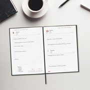 Foto de Agenda Ejecutiva Finocam Porto Negro 14X21Cm Día Por Página 26 