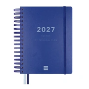 Foto de Agenda Ejecutiva Finocam Tempus 15x22 cm Azul Dia por Pagina 2027 