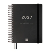 Foto de Agenda Ejecutiva Finocam Tempus 15x22 cm Negro Dia por Pagina 2027 