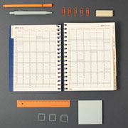Foto de Agenda Ejecutiva Finocam Tempus Azul 19X22Cm Día Por Página 26 