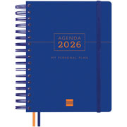 Foto de Agenda Ejecutiva Finocam Tempus Azul 19X22Cm Día Por Página 26 
