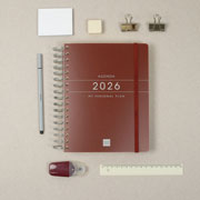 Foto de Agenda Ejecutiva Finocam Tempus Burdeos 19X22Cm Día Por Página 26 