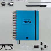 Foto de Agenda ejecutiva Finocam Tempus19X22cm Azul 