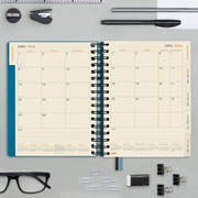 Foto de Agenda ejecutiva Finocam Tempus19X22cm Azul 