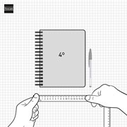 Foto de Agenda ejecutiva Finocam Tempus19X22cm Negro 