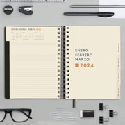 Foto de Agenda ejecutiva Finocam Tempus19X22cm Negro 