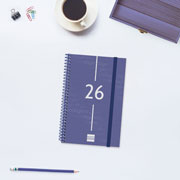 Foto de Agenda Ejecutiva Finocam Year Azul 12X18Cm Semana A La Vista Horizontal 26 