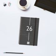 Foto de Agenda Ejecutiva Finocam Year Negro 12X18Cm Semana A La Vista Horizontal 26 