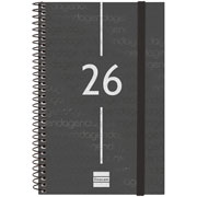 Foto de Agenda Ejecutiva Finocam Year Negro 12X18Cm Semana A La Vista Horizontal 26 