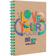 Foto de Agenda Escolar Danpex Eco Love 17x22 cm Ciclo 26-27 