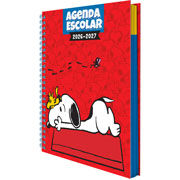 Foto de Agenda Escolar Danpex Snoopy 17x22 cm Ciclo 26-27 Rojo 