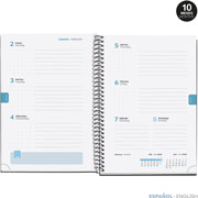 Foto de Agenda Escolar Mqr Plus Teen Margaritas 15.4X21.5 Semana A La Vista 24/25 