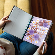 Foto de Agenda Escolar The Happy Planner 18M 24.9x24.1cm Seasonal Florals  
