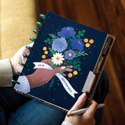 Foto de Agenda Escolar The Happy Planner 18M 24.9x24.1cm Seasonal Florals  