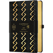 Foto de Agenda juvenil Castelli Roman Gold 13x21cm 
