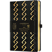Foto de Agenda juvenil Castelli Roman Gold13x21cm 