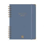 Foto de Agenda Juvenil Finocam Alma Week 15x21 cm Azul Semana Vista Vertical 2027 