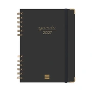 Foto de Agenda Juvenil Finocam Alma Week 15x21 cm Negro Semana Vista Vertical 2027 