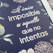 Foto de Agenda juvenil Finocam Design 12X17cm Imposible 