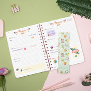 Foto de Agenda Juvenil Finocam Flower Rosa 17X22Cm Semana A La Vista Horizontal 26 