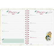 Foto de Agenda Juvenil Finocam Flower Rosa 17X22Cm Semana A La Vista Horizontal 26 