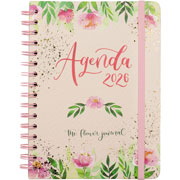 Foto de Agenda Juvenil Finocam Flower Rosa 17X22Cm Semana A La Vista Horizontal 26 