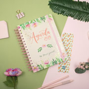 Foto de Agenda Juvenil Finocam Flower Rosa 18X22Cm Día Por Página 26 