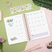 Foto de Agenda Juvenil Finocam Flower Rosa 18X22Cm Día Por Página 26 