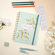 Foto de Agenda Juvenil Finocam Flower Verde 17X22Cm Semana A La Vista Horizontal 26 