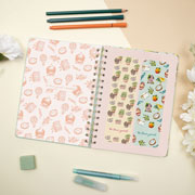 Foto de Agenda Juvenil Finocam Flower Verde 17X22Cm Semana A La Vista Horizontal 26 