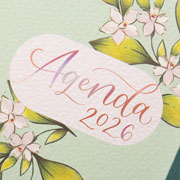 Foto de Agenda Juvenil Finocam Flower Verde 17X22Cm Semana A La Vista Horizontal 26 