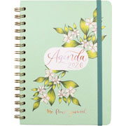 Foto de Agenda Juvenil Finocam Flower Verde 17X22Cm Semana A La Vista Horizontal 26 