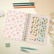 Foto de Agenda Juvenil Finocam Flower Verde 18X22Cm Día Por Página 26 